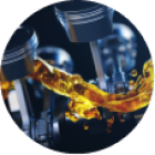 Fuel flowing through engine components