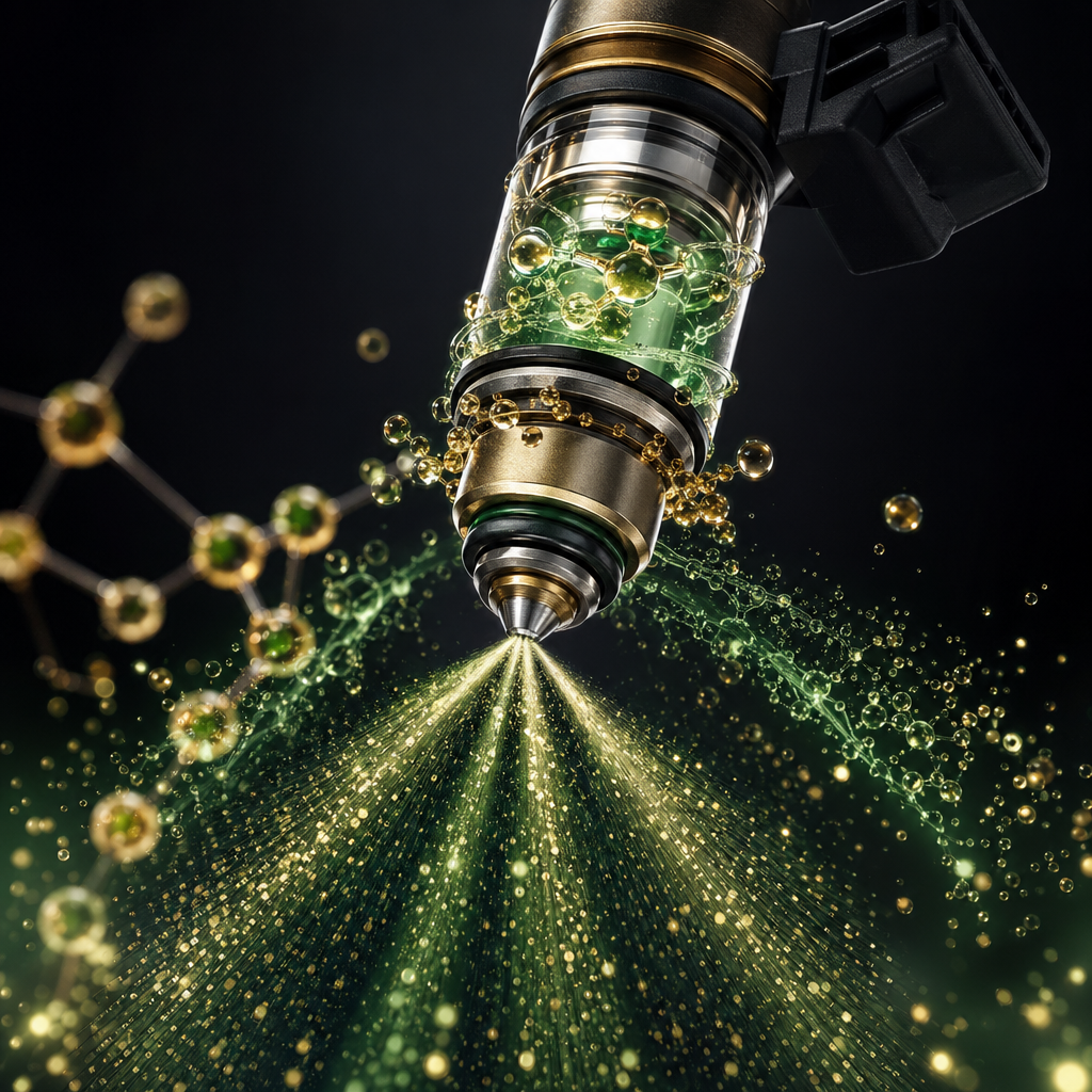 Detergents cleaning fuel injector visual
